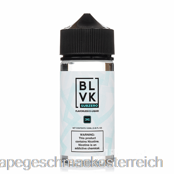 Sub Zero - Blvk - 100 Ml 3 Mg Vape-Geschmack